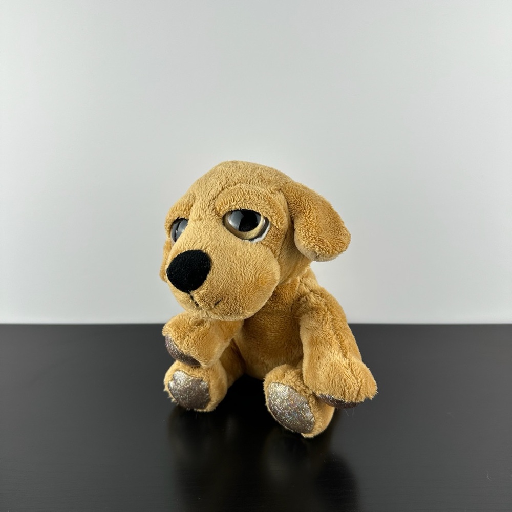 Russ Lil Peepers Maggie Puppy Dog 8” Big Gold Eyes Golden Retriever Plush Peeper